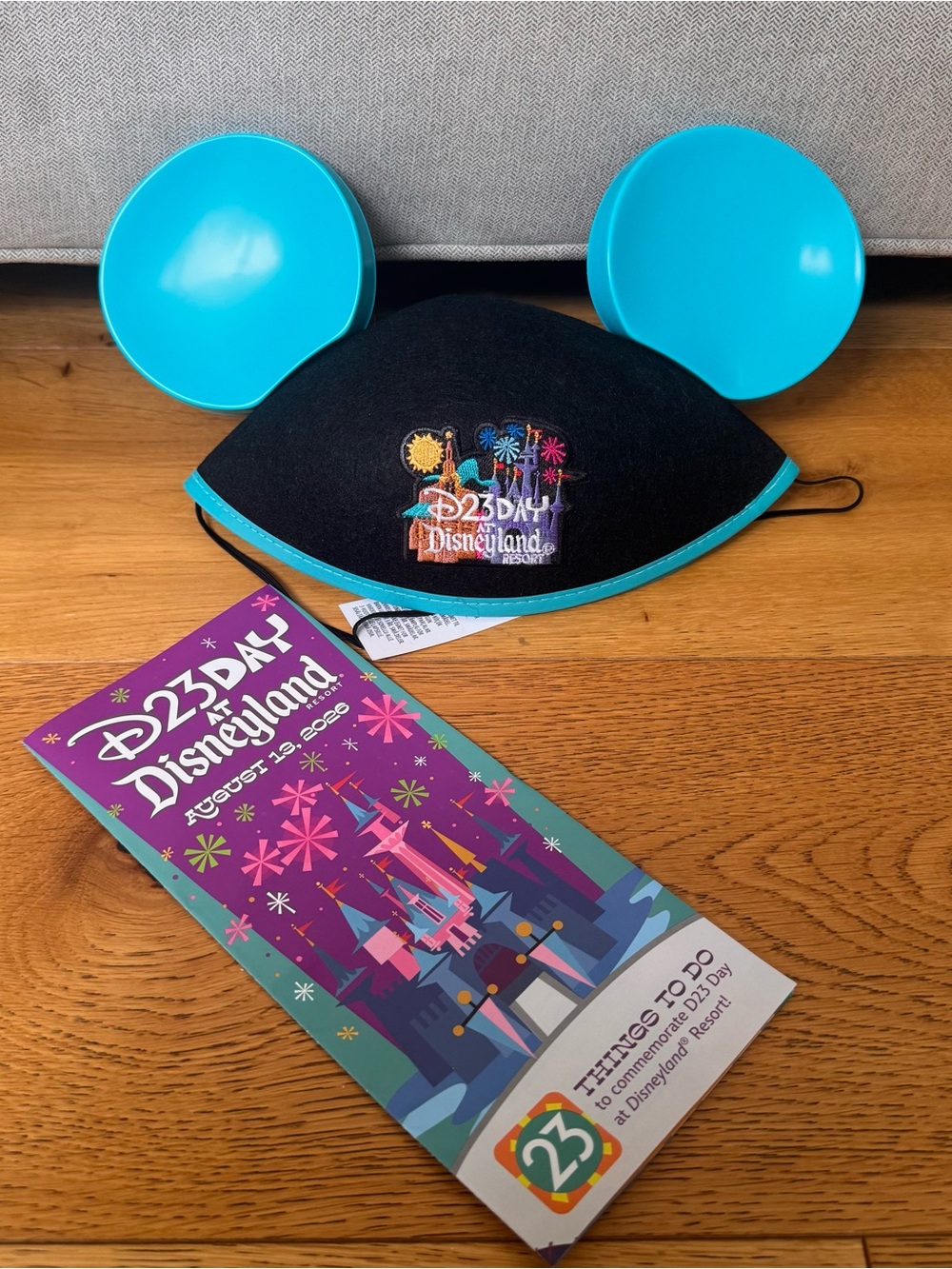 DISNEY D23 Day At Disneyland 2026 EAR EARS HAT Plus Brochure Guide Map